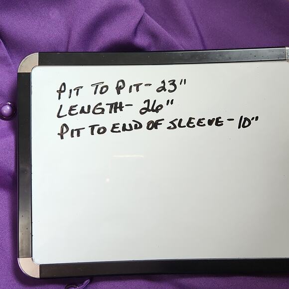 Vintage Anthony Richards Womens Purple Blazer Jacket Size LG Ruffle Button Front - Picture 9 of 9